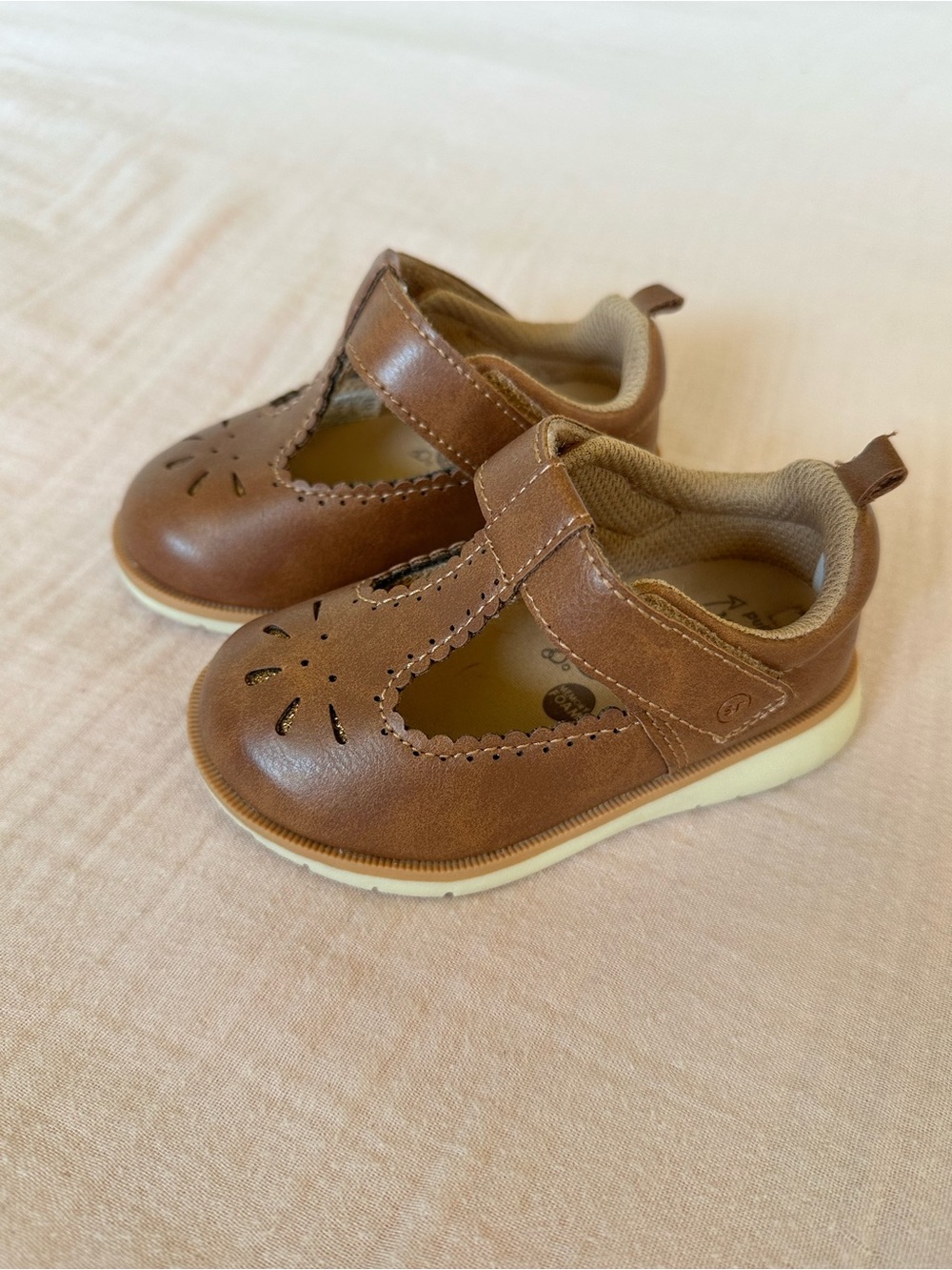 Stride Rite Brown Toddler Mary Jane Shoes